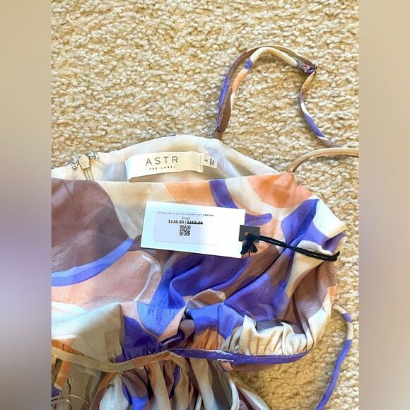 NWT ASTR the Label Sanger Dress in Purple Peach Swirl Size S - Picture 6 of 6